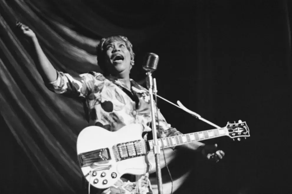 En la Caravana de Blues y Gospel, gira que la llevó a recorrer Inglaterra en 1964. Foto: Getty Images