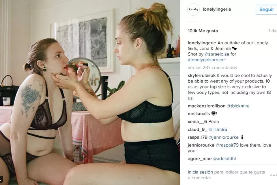 Las actrices en la sesión de fotos
