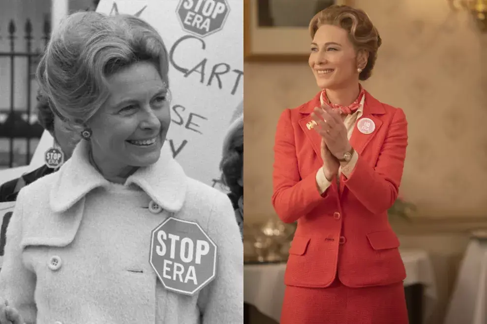 Phyllis Schlafly y Cate Blanchett