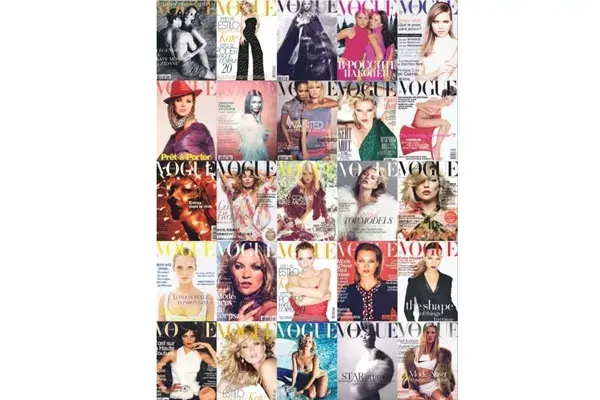 Algunas de las portadas que Kate hizo para Vogue