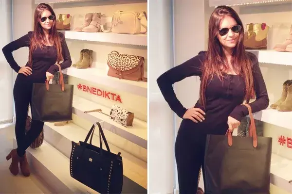 Zaira Nara estuvo en el local de Bnedikta con un look bien casual para pasear