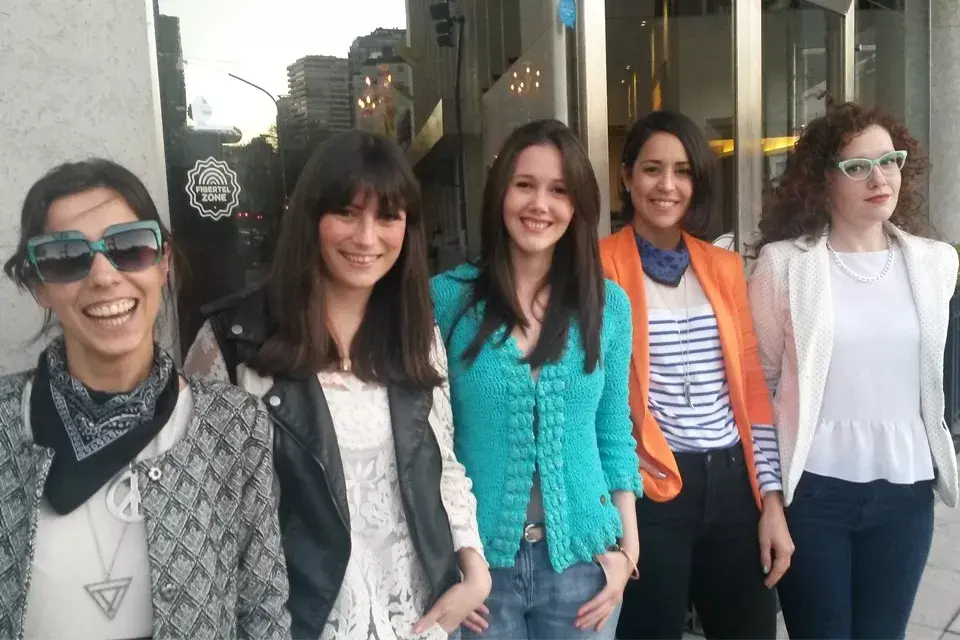 Nuestro equipo de Oh my blog! (Faltó Sofi, que estaba en Suecia)