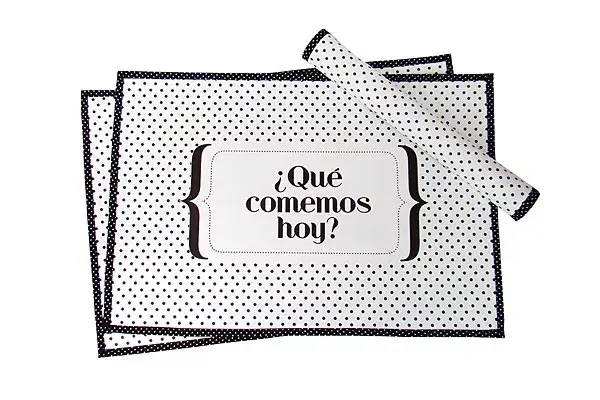 Individuales divinos de lona impermeable estampada (Vivinilo, $150 el pack)