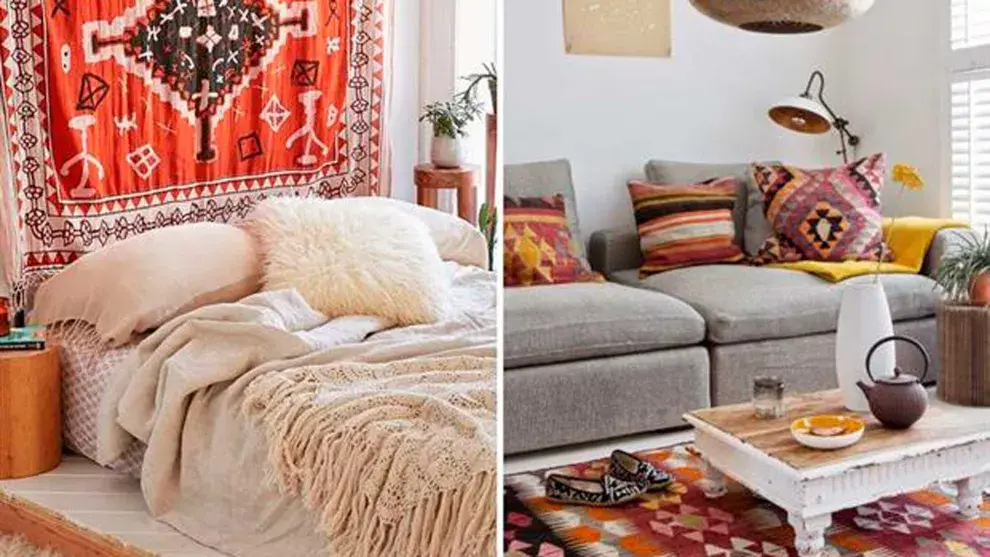 Tejidos rústicos para una onda étnica