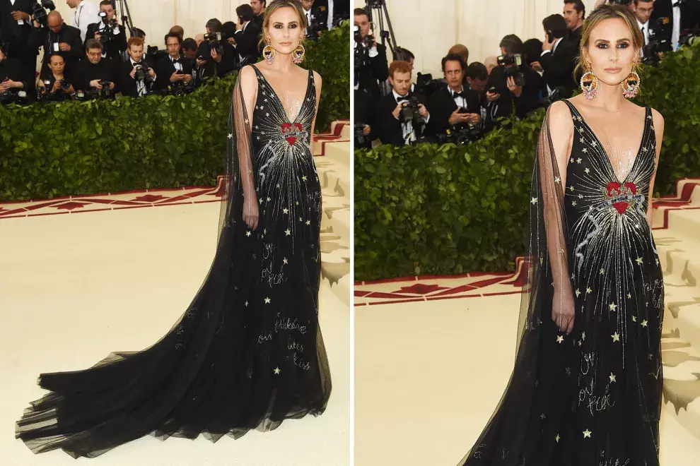 Keltie Knight con un vestido de Paolo Sebastian 