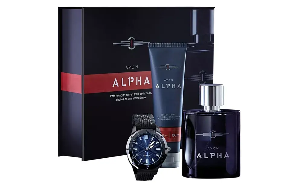 Si tu papá es amante de los perfumes, entonces el Set Alpha es el elegido
(Avon, Spray + Acondicionador Humectante After Shave + reloj analógico con malla de silicona y corona de acero inoxidable, $798)