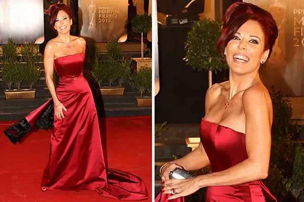 Rojo impactante para Iliana Calabró