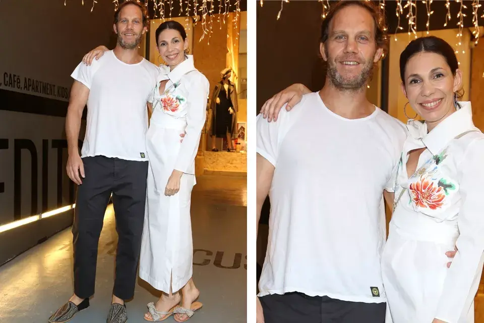 Gabriel Brener y Maria Cher en la apertura de Editor Market Dorrego