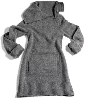Súper grande. Suéter-vestido (Vitamina, $298).