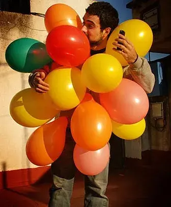 Buzo de globos: cero movilidad.