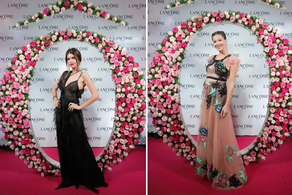 Zaira Nara y La China Suárez, divinas y de largo en la presentación del nuevo perfume de Lancôme: La Vie Est Belle Eclat