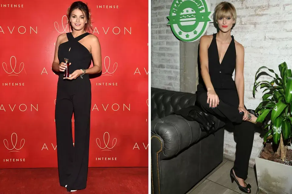 El mono, otra de las prendas elegidas para cocktails  o eventos. Acá, dos propuestas de la mano de Natalie Pérez y Mónica Antonópulos. Distintos escotes, pero ambos con mucho estilo