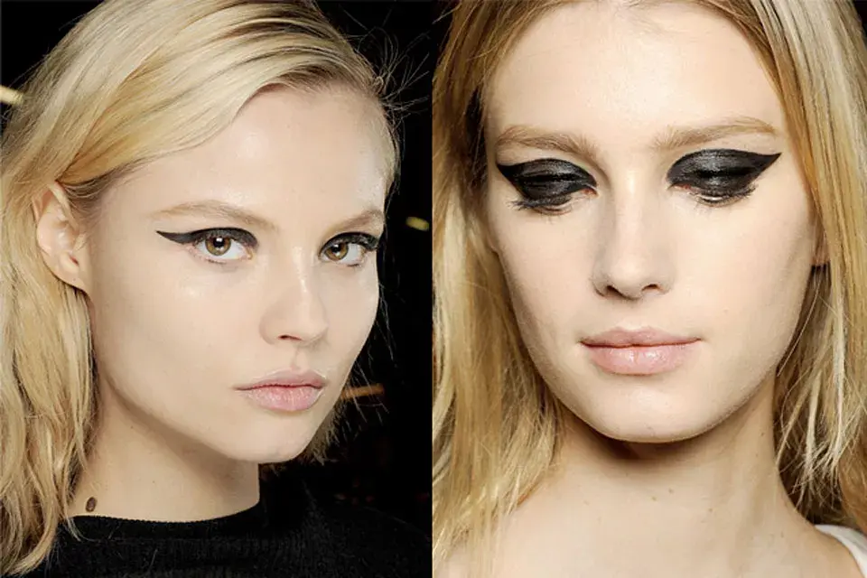 Cat-eye en negro y gris muy oscuro, perfecto para rubias, Lanvin
