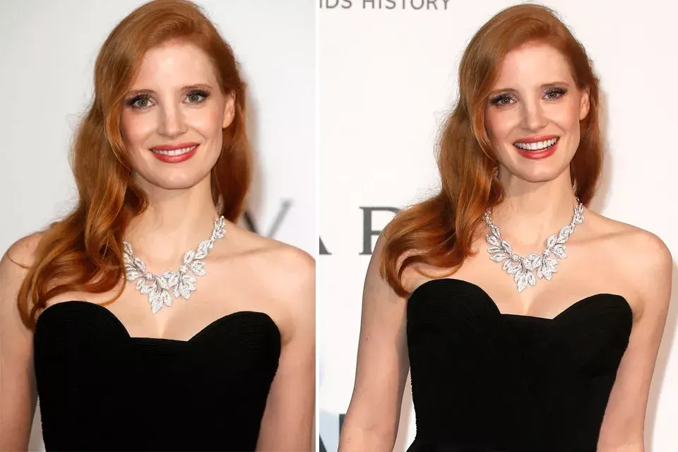 Jessica Chastain está divina, pero la hemos visto mejor peinada en otras ocasiones