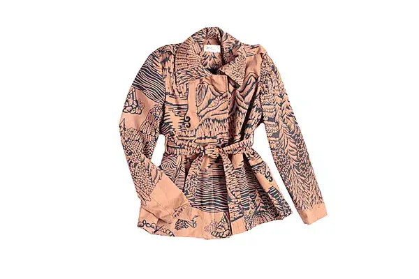 Estampado corto y con cierre escondido (Leandro Domínguez, $1430)