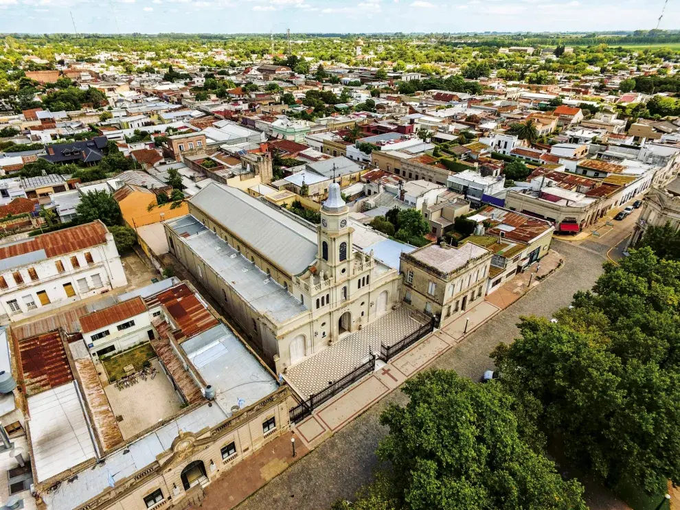 La iglesia de San Antonio de Areco.