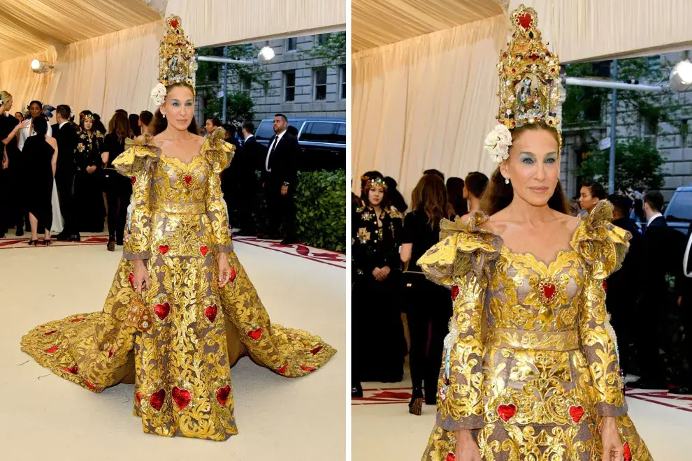 Sarah Jessica Parker con este impresionante diseño firmado por Dolce Gabbana