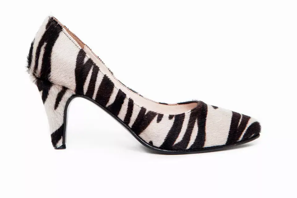 Stilettos de zebra (Justa Osadia, $1900)