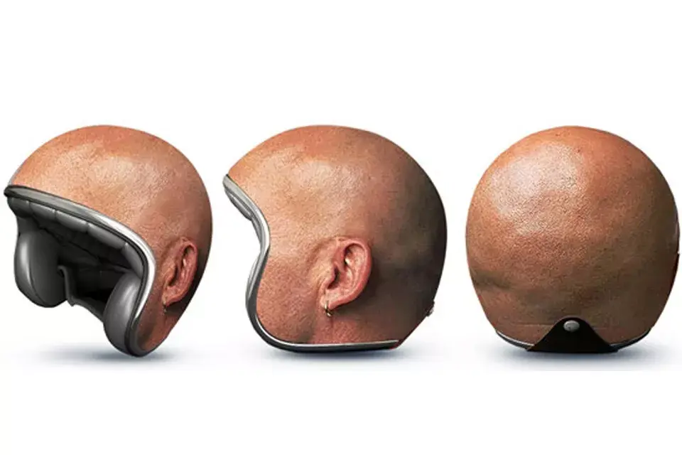 ¿Te pondrías este casco de cabeza pelada?