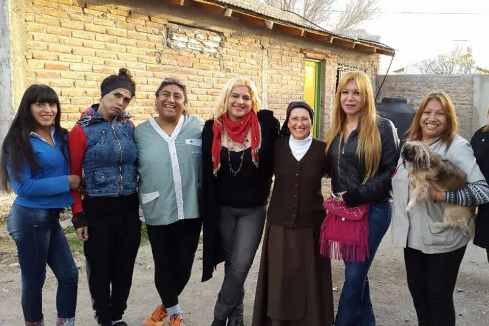 Este es el grupo de mujeres con el que trabaja la Hermana Mónica