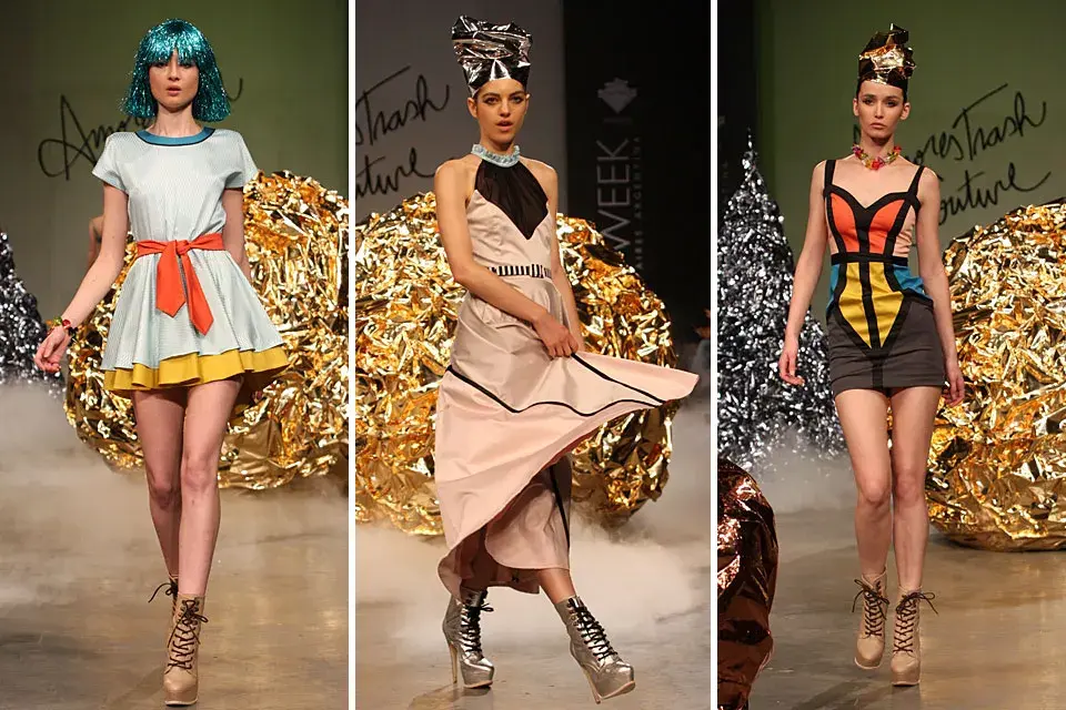 Amores Trash Couture presentó distintas opciones en vestidos; ¿cuál preferís?