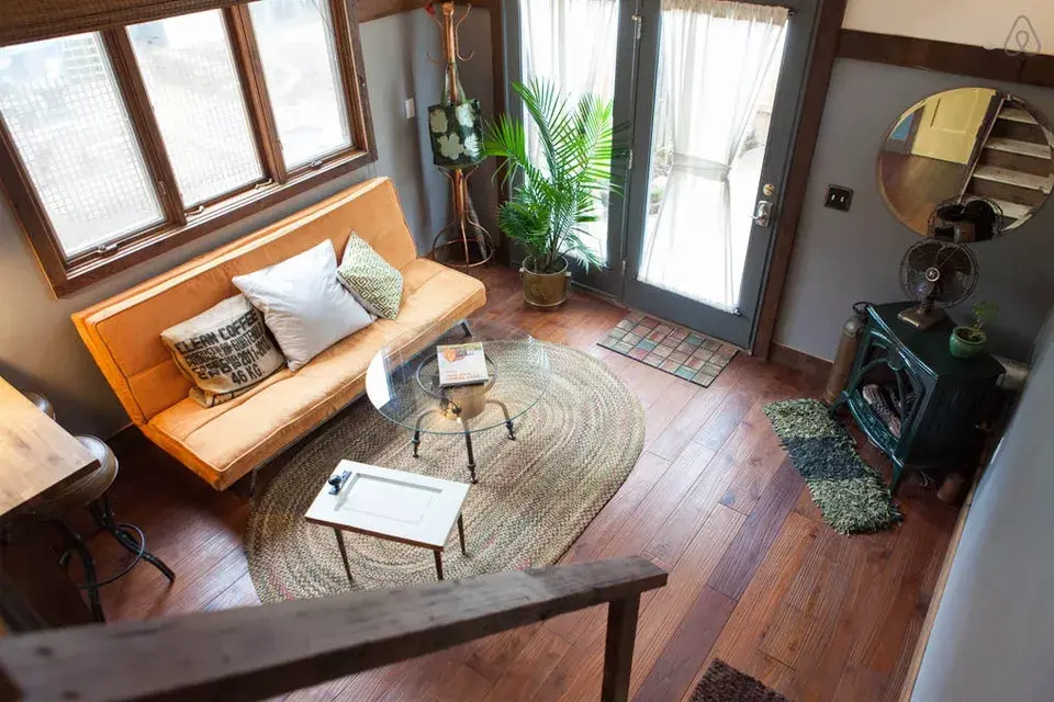 Opción 1: una pequeña casita de estilo rústico en Portland, EEUU. ¡Soñada!