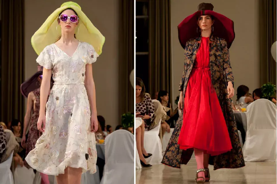Creaciones con aires orientales y prendas de estilo arquitectónico, todas muy femeninas