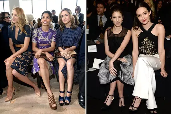 Blake Lively, Frida Pinto, Anna Kendrick y Emmy Rossum engrosan la lista de las famosas VIP de los desfiles