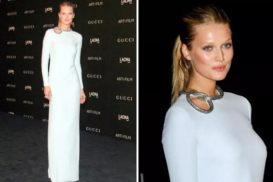 Toni Garrn, espectacular con este vestido blanco