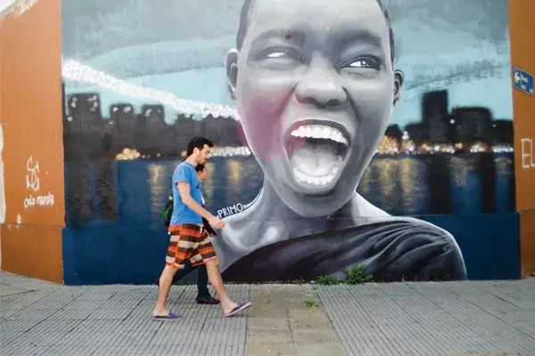 Un street art bien power