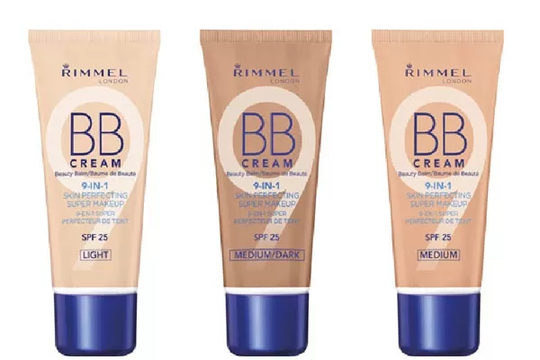 Rimmel London BB Cream ($99) sirve como Pre Base, hidrata, minimiza poros, oculta imperfecciones, cubre, suaviza, matifica, ilumina y protege del sol