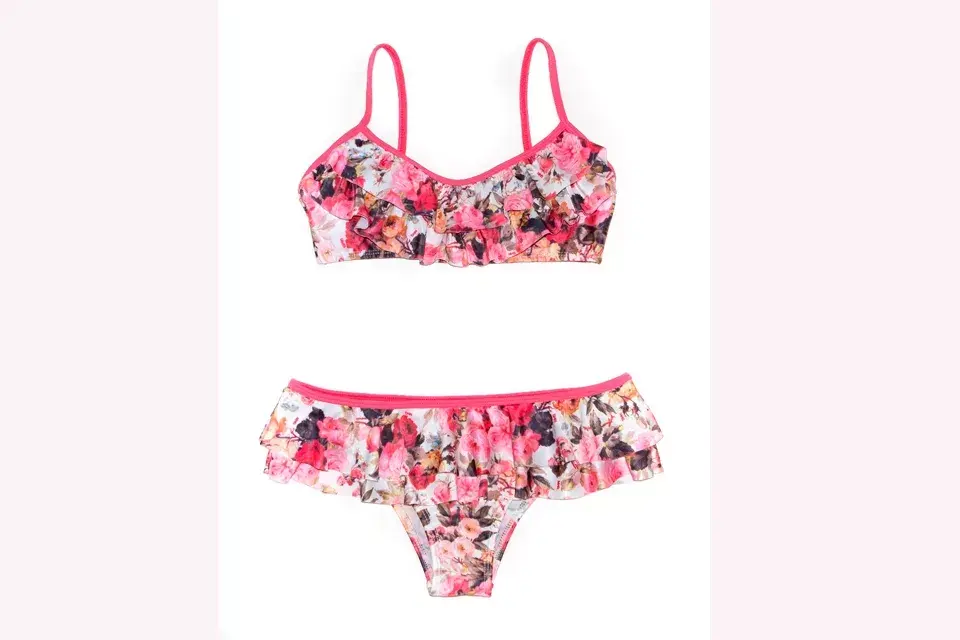 Bikini floreada con volados 47 Street,  $269