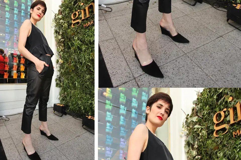 Flor Torrente eligió un look total black muy canchero