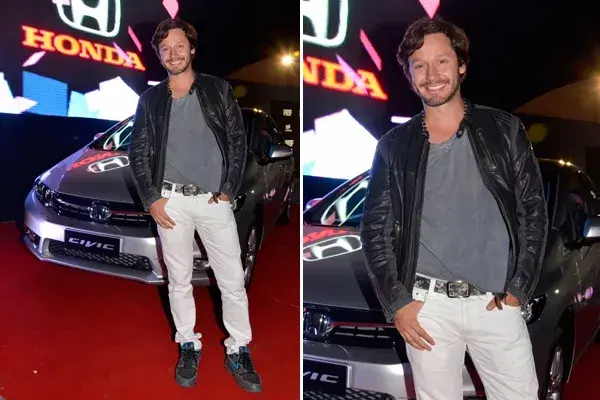 Benjamín Vicuña de rotation por la noche esteña con lookete casual y muy canchero ¡Nos mata la campera de cuero!