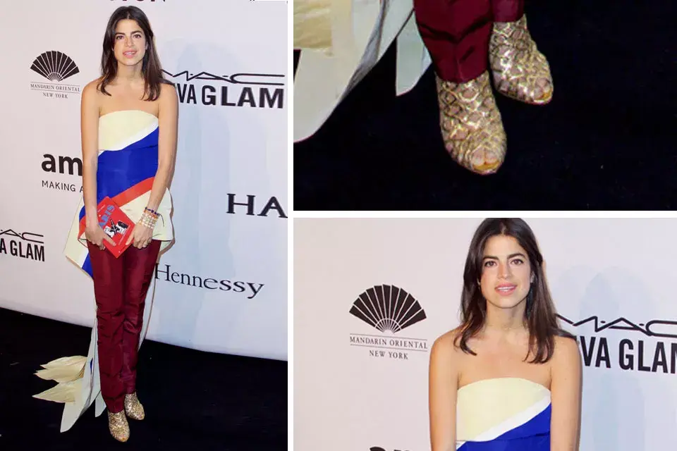 Leandra Medine eligió un conjunto de dos piezas con top y pantalón de Rosie Assoulin; ¿Te gusta lo que se puso la blogger?