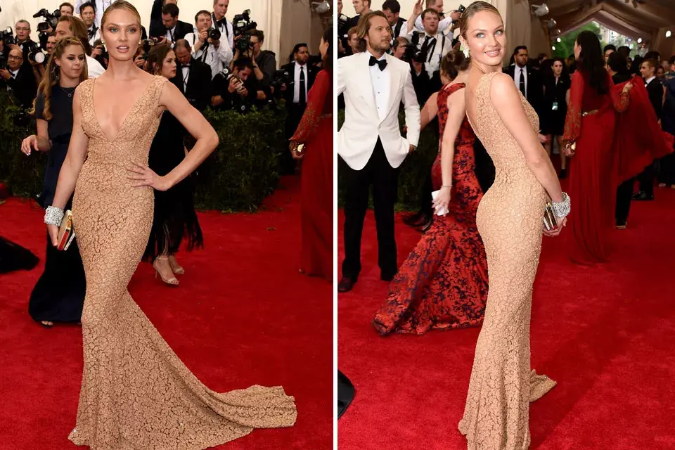 Candice Swanepoel, otra de las famosas que se decantó por un diseño de Michael Kors; ¿Qué te parece?