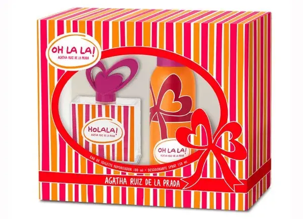 Un regalo alegre y fresco con el sello de Agatha Ruiz de la Prada: cofret con una fragancia Oh La La de 100ml y un Desodorante ($123)