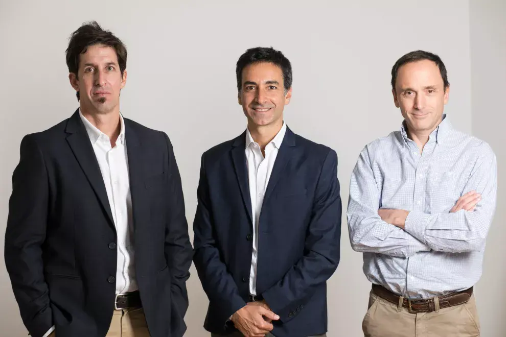 Sebastián Fragni (44), Federico Falcon (43) y Federico Moyano (48).