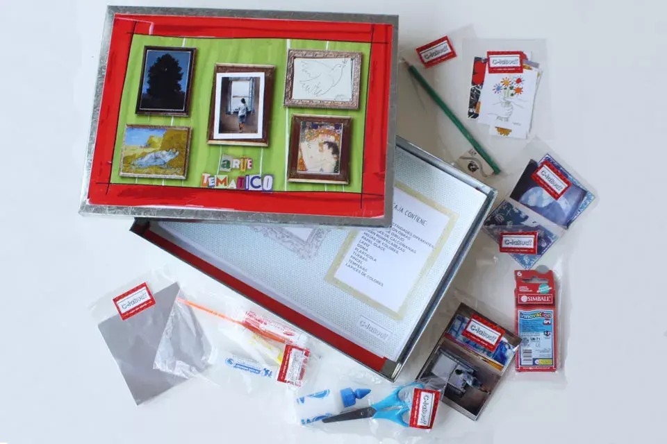 LA YAPA (para gastar un poquito más):kit de Arte en caja de chapa de zinc (C-leBuat, $300). La caja guarda un taller con galería de Arte en su interior y es un primer escalón para que los niños aprendan a expresarse y apreciar lúdicamente el lenguaje artístico