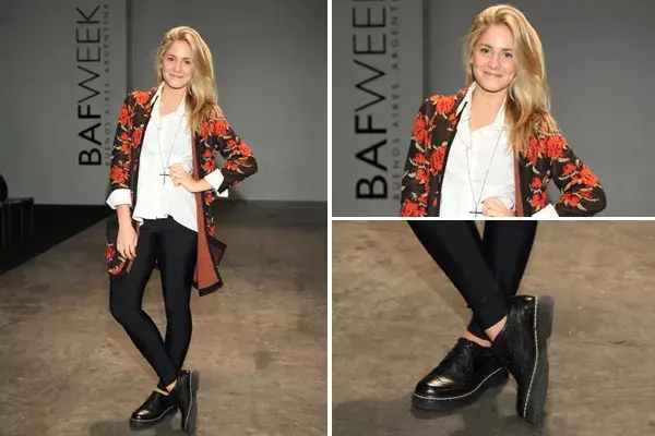 Rochi Igarzabal, otra de las celebrities que asistió al desfile de Falabella