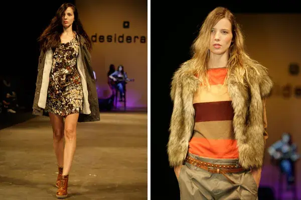 La firma apostó a la superposición de prendas: camisa cardigan chaqueta chalina - Miru Trigo