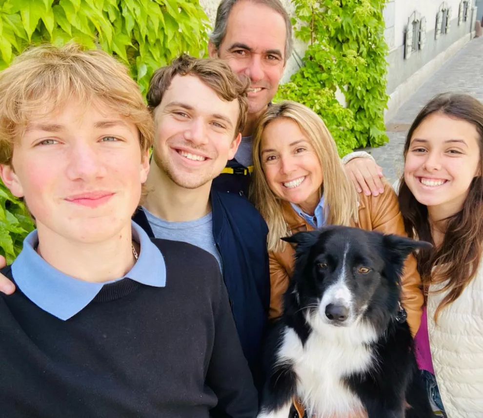 Ivana y su familia en Suiza