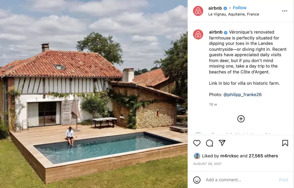 Las casas más elegidas por usuarios de Airbnb