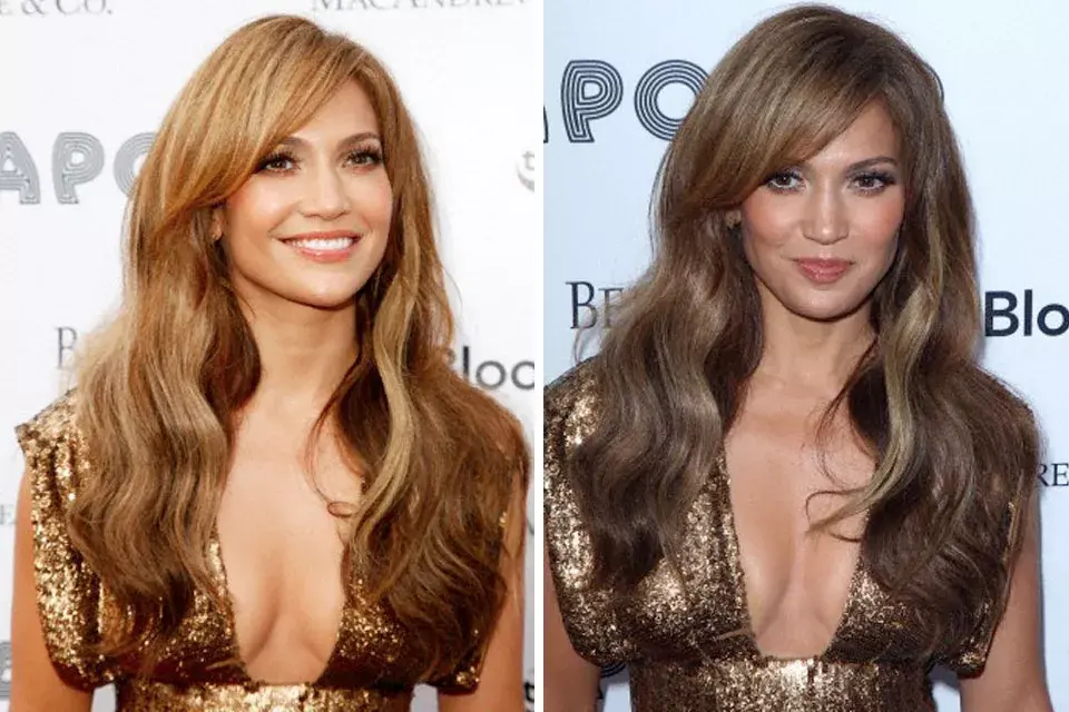 Siguiendo la versión del pelo largo, en este caso optó por lucir un flequillo de costado y el pelo con leves ondas en las puntas