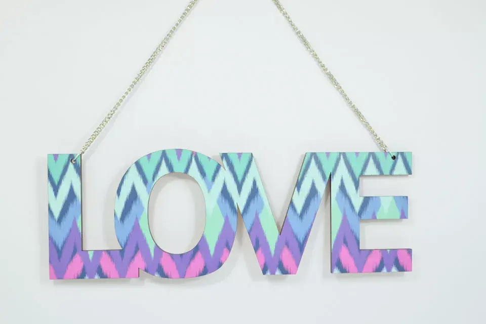 Letras de madera (Cachita Deco,$143)