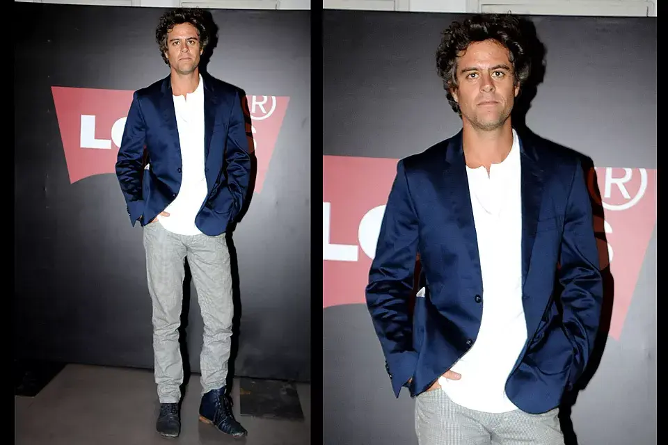 Cancherísimo, Mike Amigorena estuvo en el recital de Foster The People en el Levis Music Live. Chicas, ¿aprueban el saco?