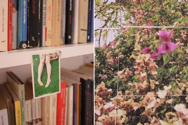 Collage de fotos en la biblioteca de Dani