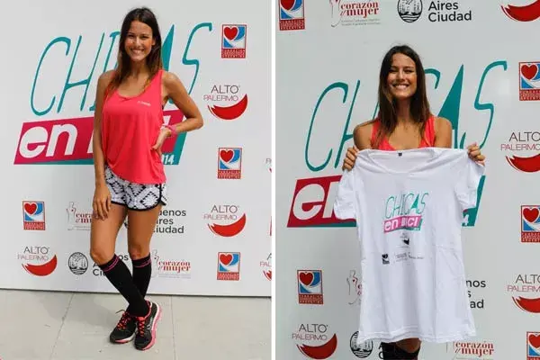 Luli Fernández condujo la carrera de Chicas en Bici. ¿Qué te parecen esas medias para su conjunto deportivo?