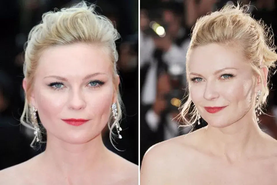 Un clásico de la actriz, recogido despeinado con un batido en la parte superior. Un estilo que ayuda a realzar los accesorios y que destaca el make up