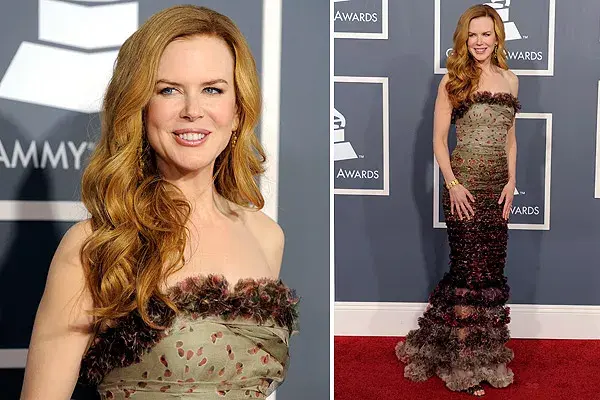 Luego de muchos desaciertos, finalmente Nicole Kidman lució espléndida en una alfombra roja; la actriz eligió un strapless de corte sirena de la colección de alta costura de Jean Paul Gaultier